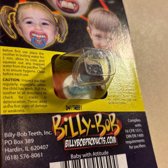 Billy-Bob Baby Pacifier with Attitude - Picture 5 of 5